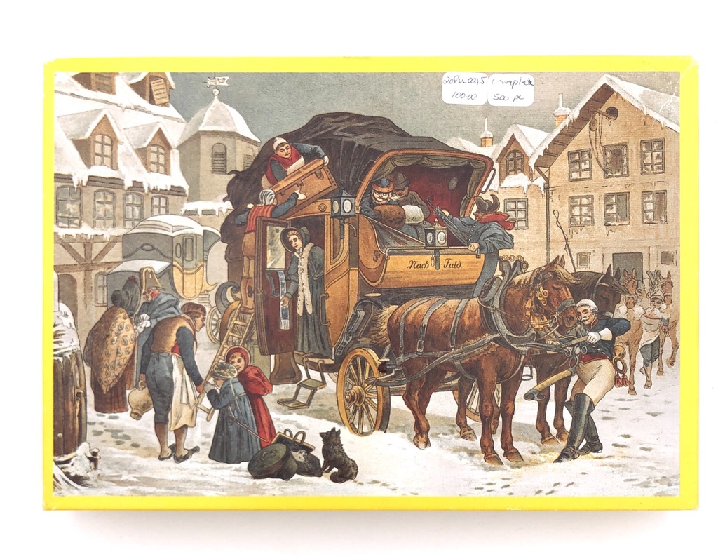Stagecoach in snow