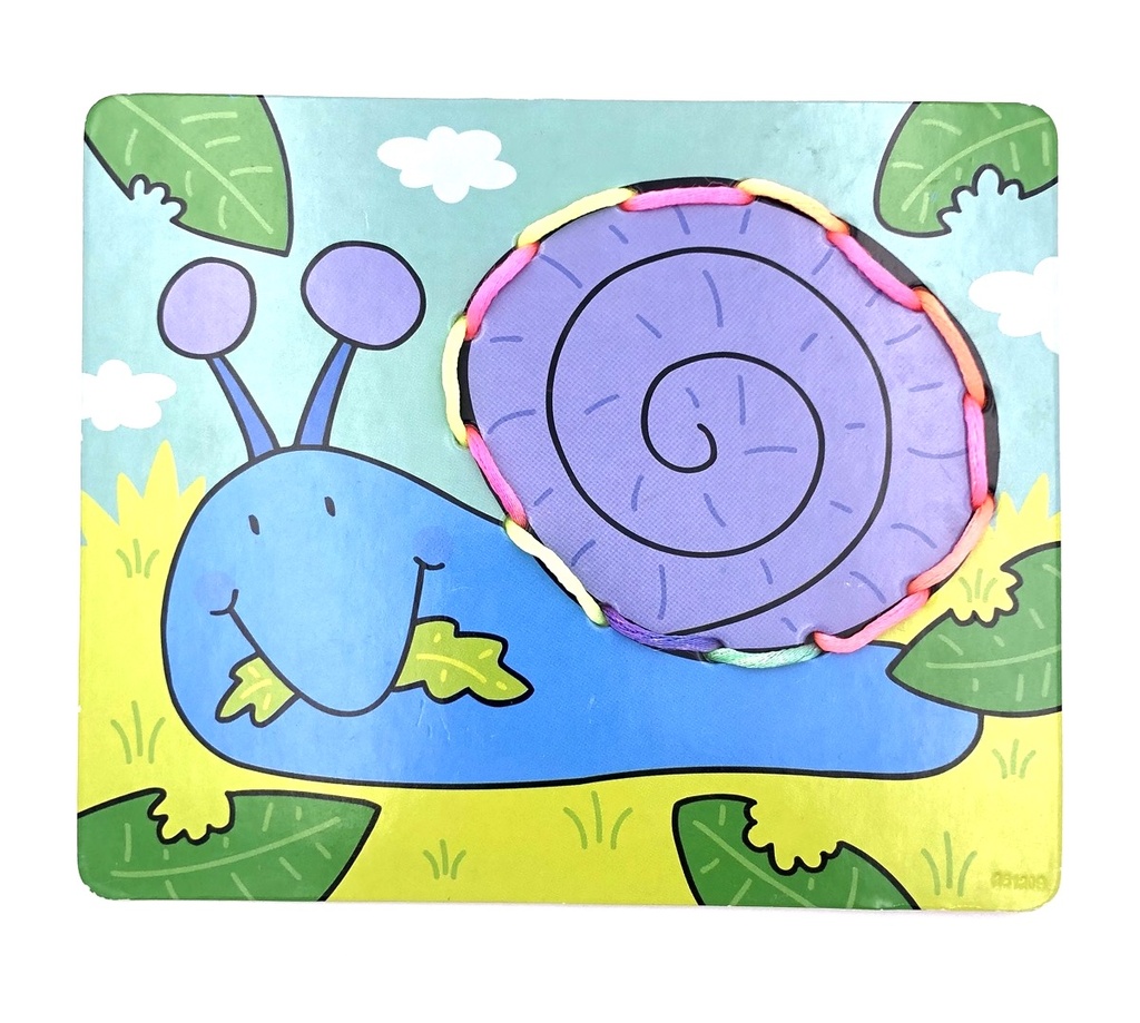Snail stitching card